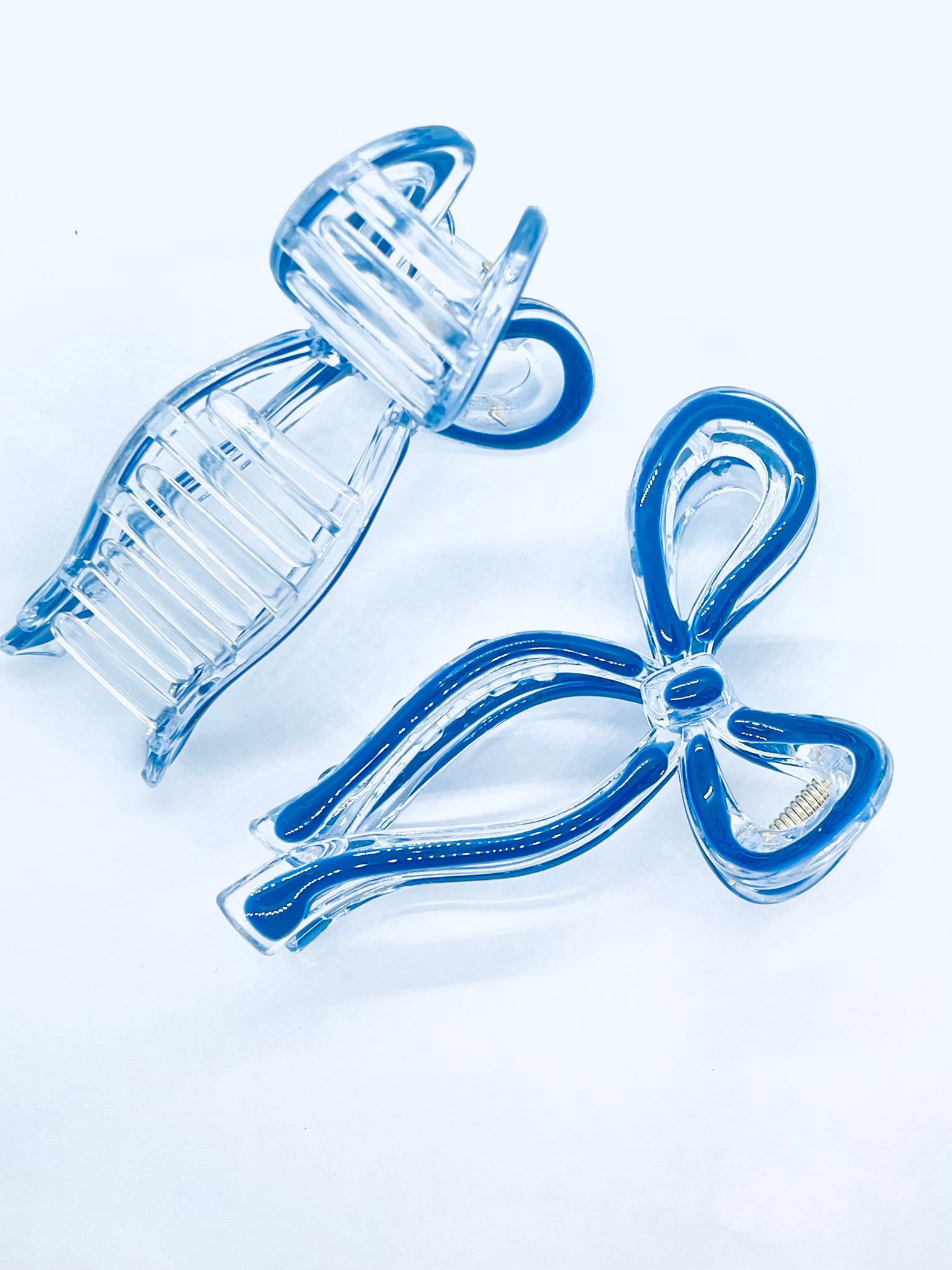 “Bow Era”(navy/clear)  claw clip collection