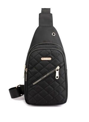 "Summer Is Waiting" (black) sling bag