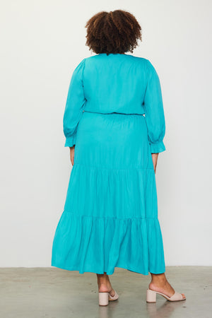 "Channeling Confidence" plus (teal) dress