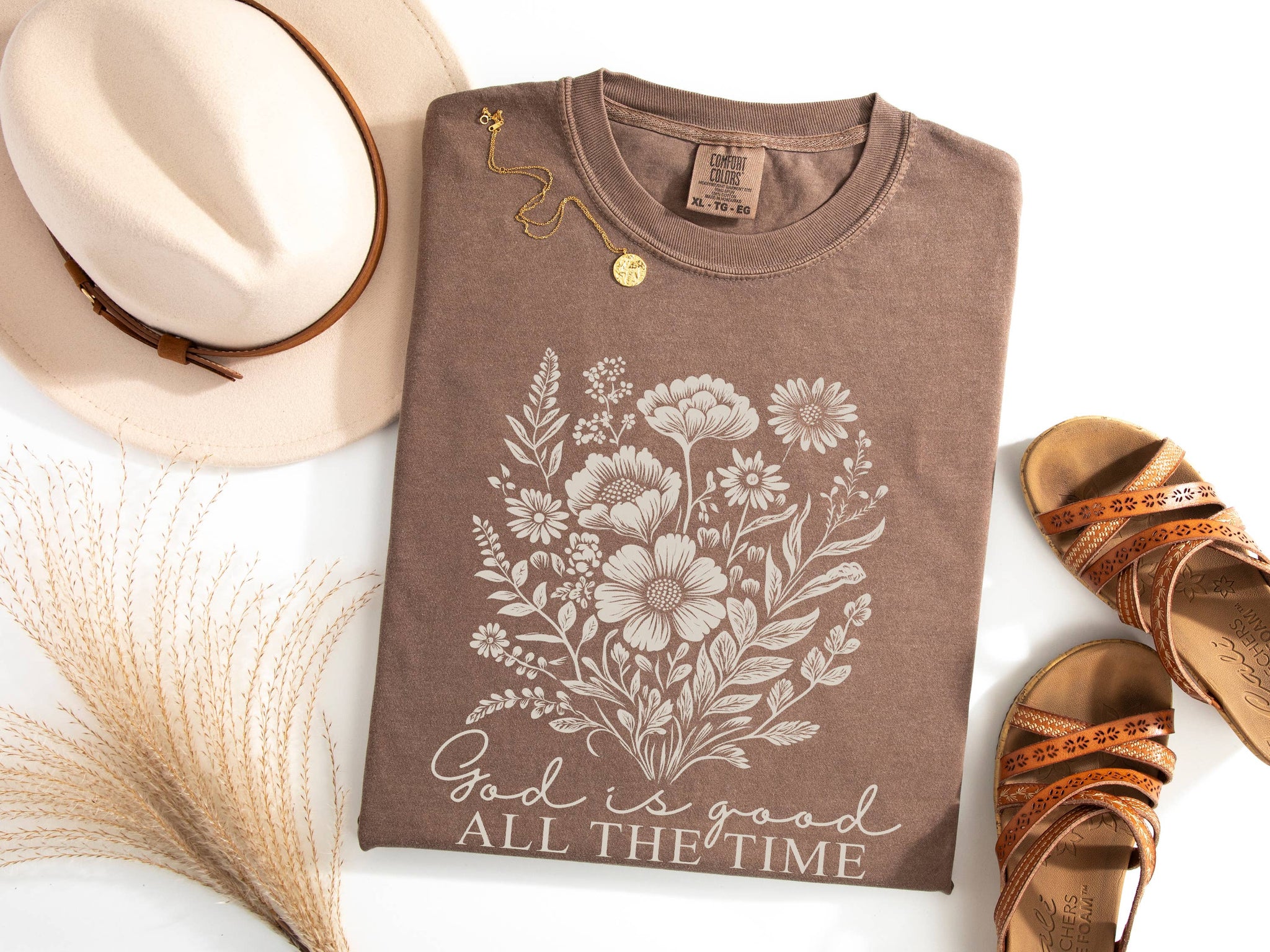 God Is Good Wildflowers Graphic Tee