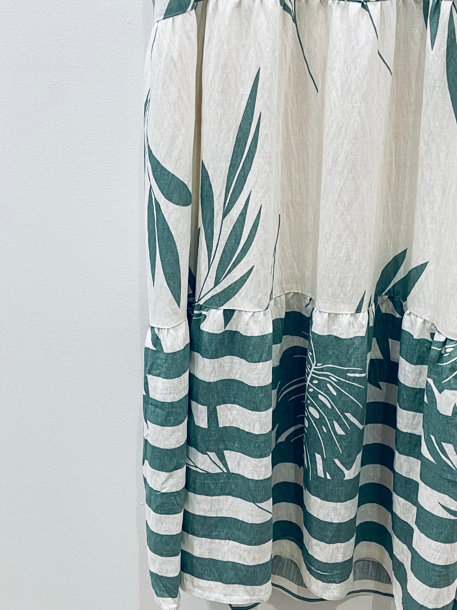 “Palm Beach Bound” (sage) dress
