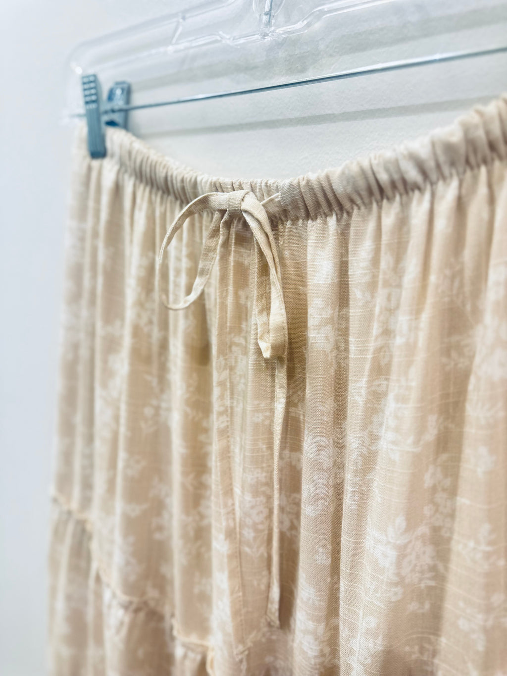 "Garden Whirl" (tan) skirt