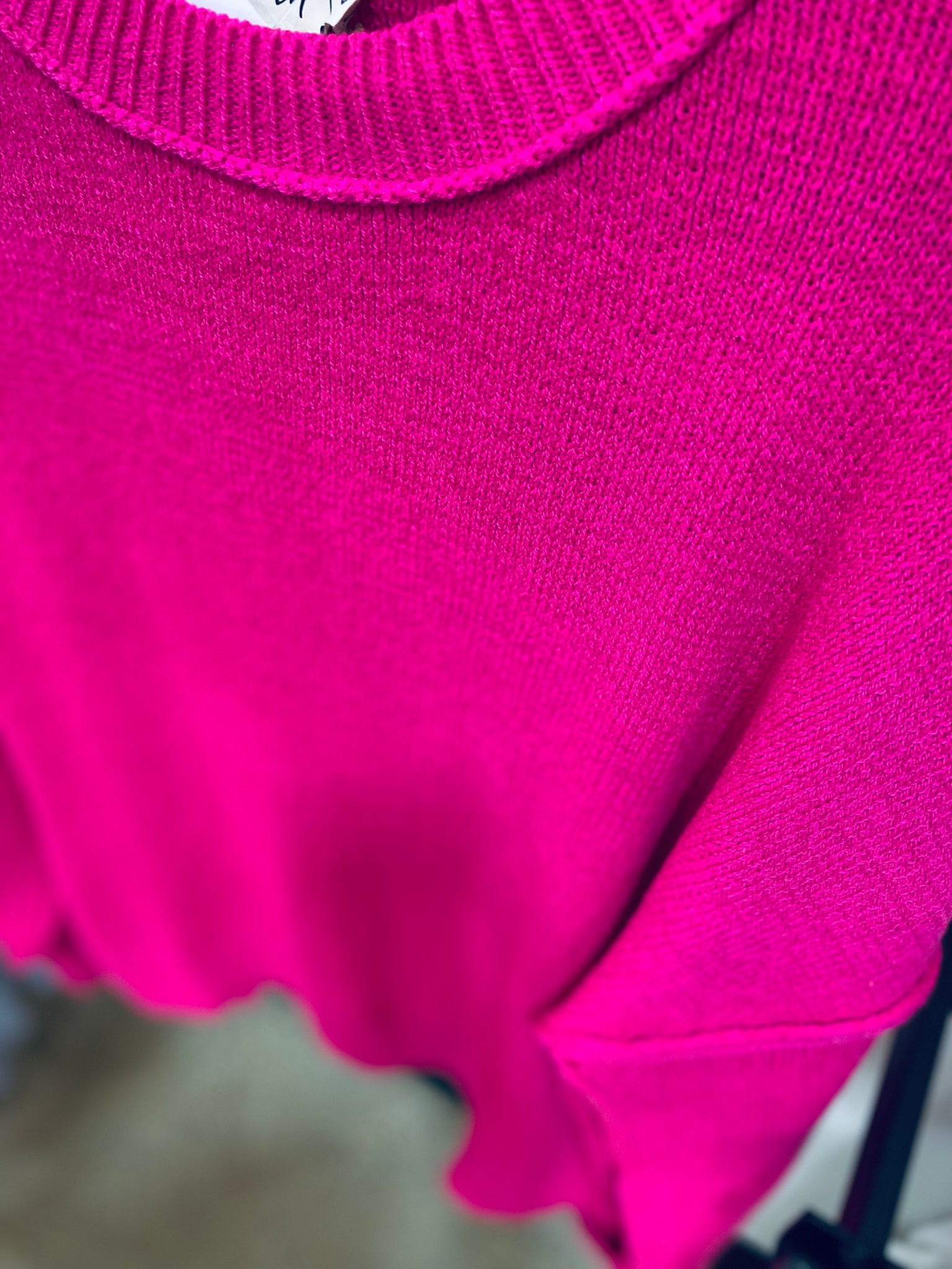 "Cozy for the Winter" (Hot Pink) Sweater