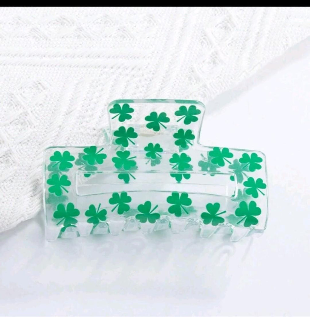 "Chasing Clovers" claw clip's