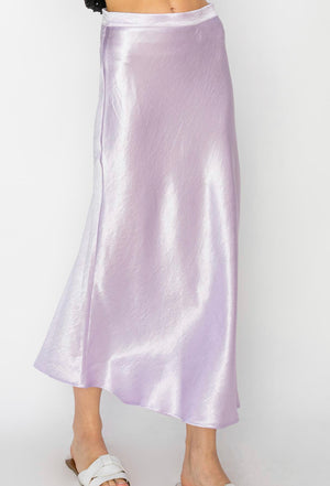 "Elegant In Silk" (lavender) skirt