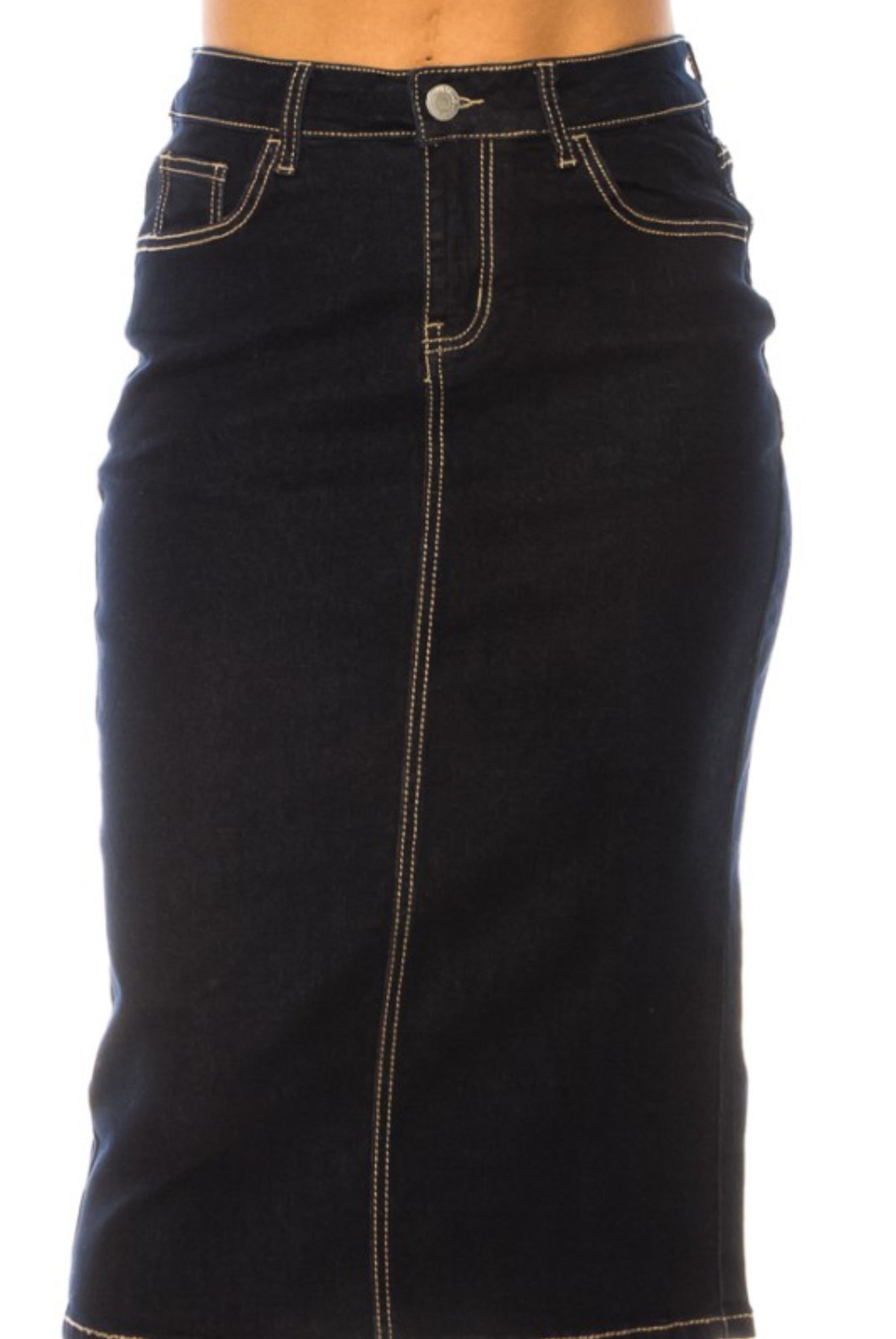 "Stitched Dark Indigo" Be-girl skirt