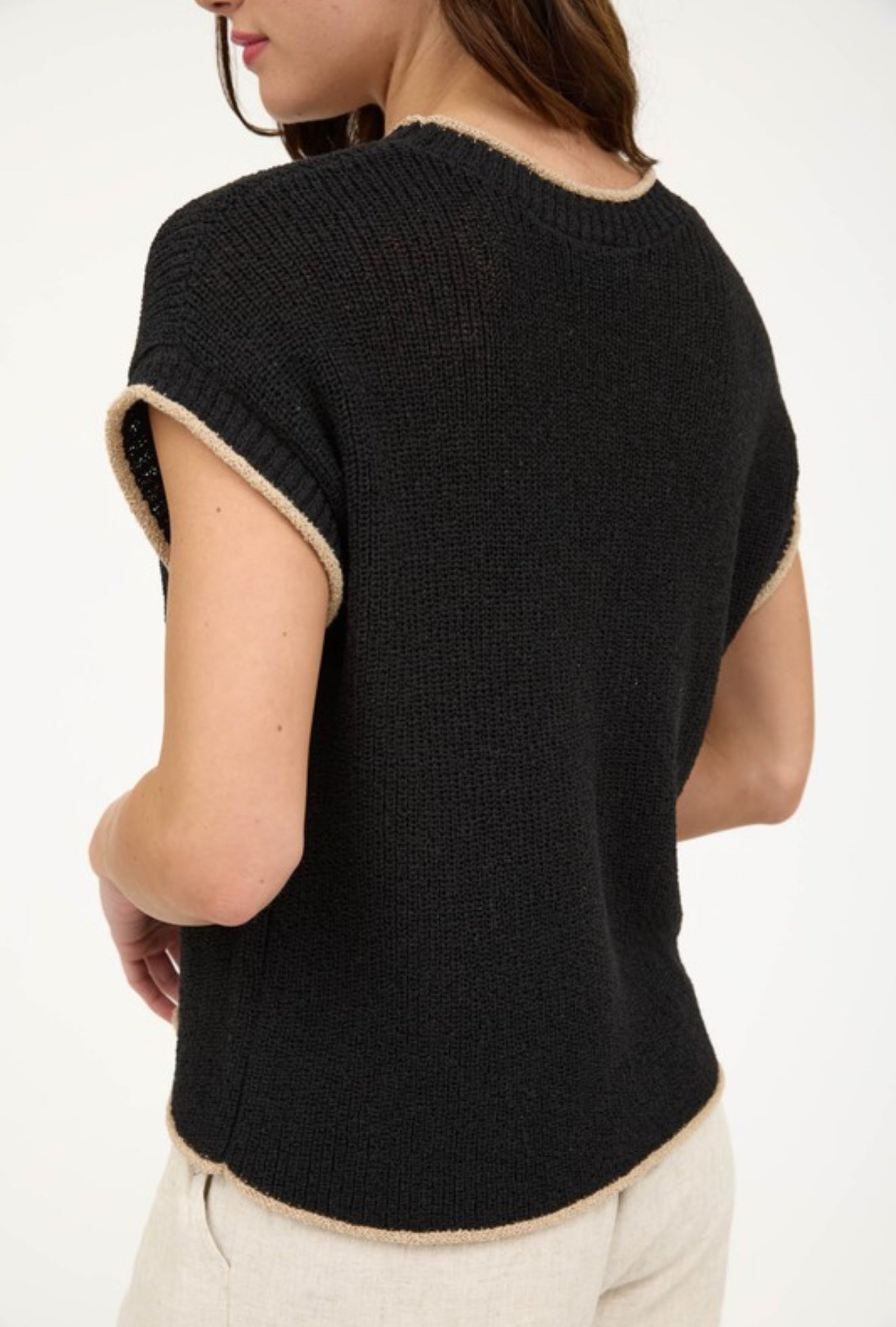 “A Moment To Remember” (black) sweater top