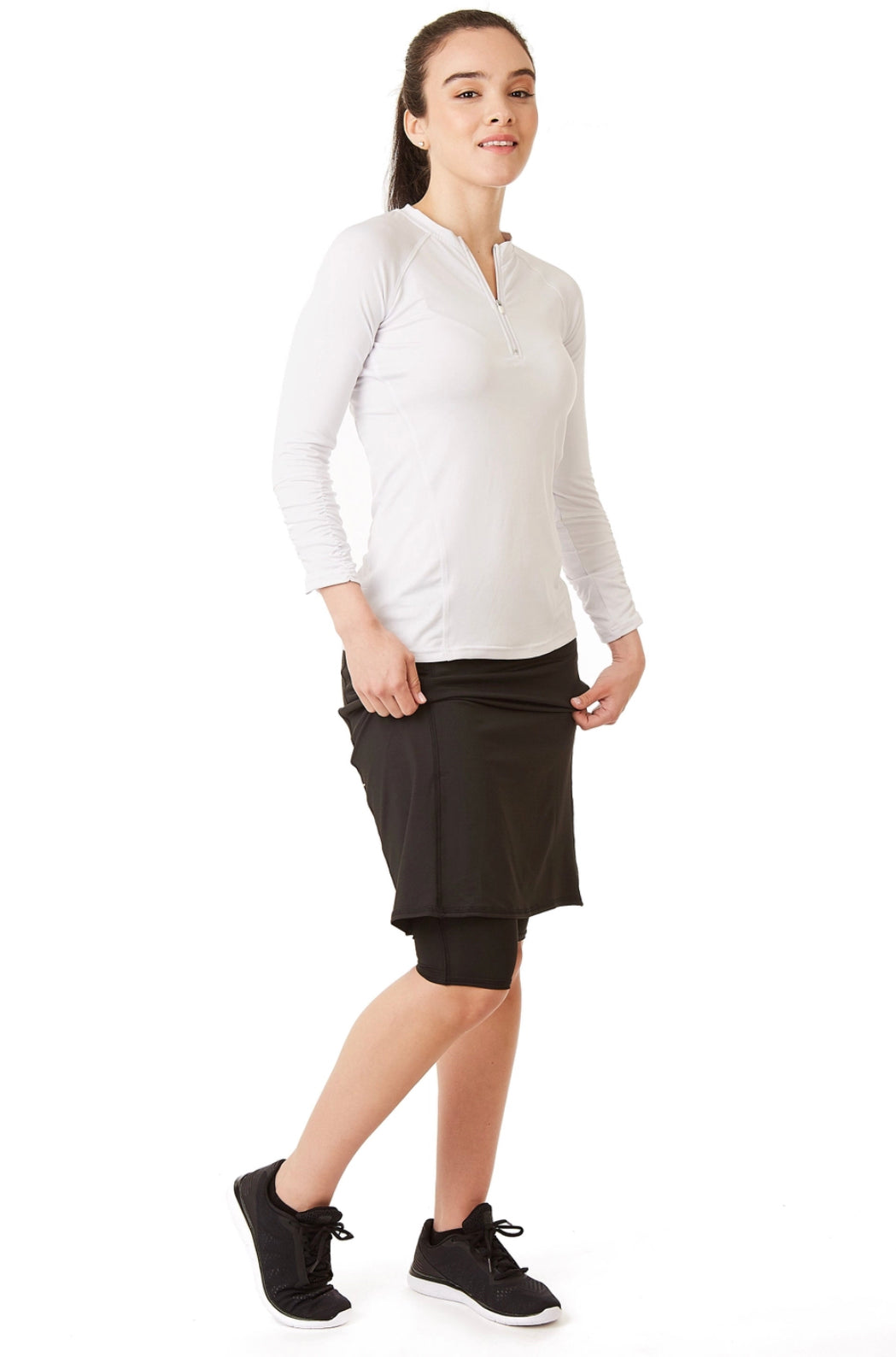 "Black Fit Snoga" Skort 22"