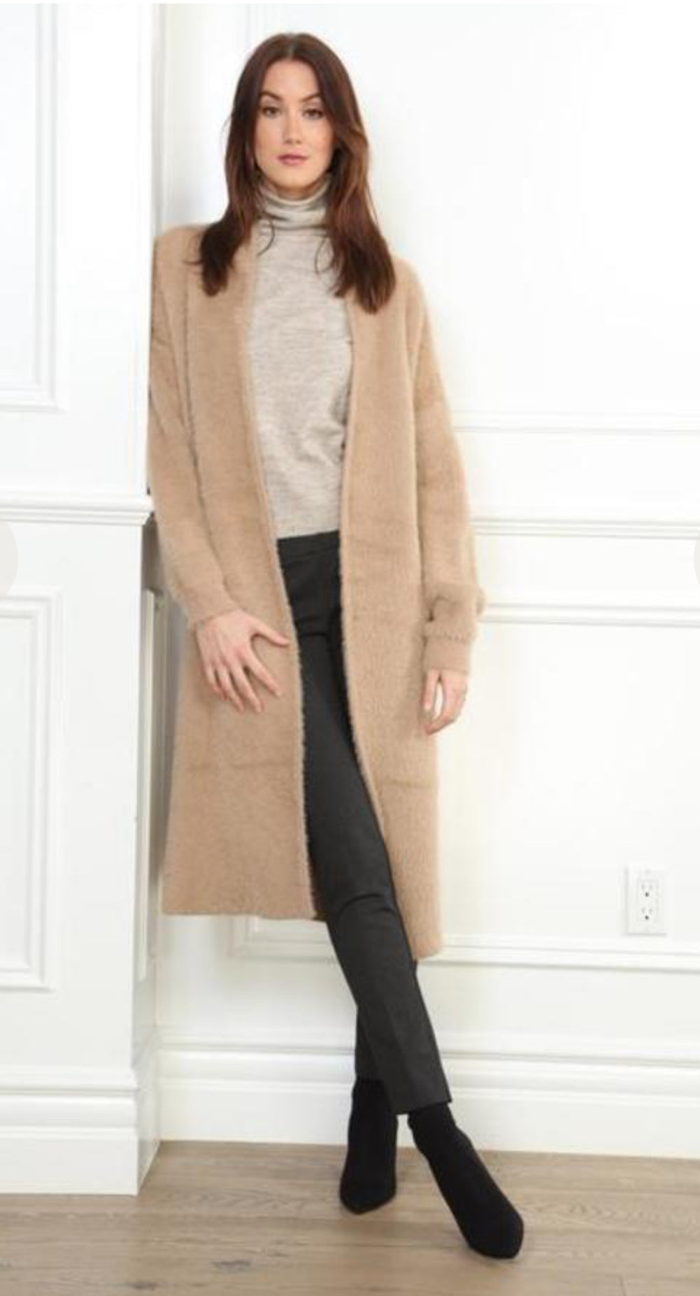 "Cozy in Camel" cardigan