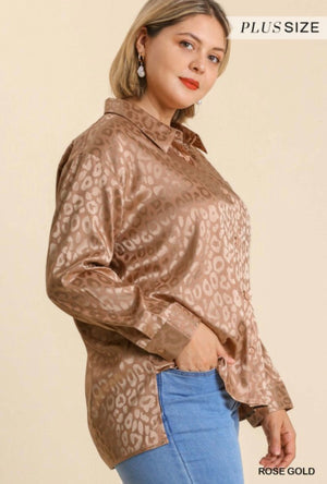 "Wild For Rose Gold" curvy top