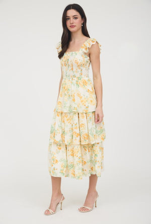 "Going With The Flow" (yellow) jumper dress