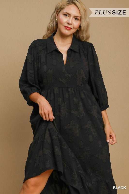 "Bold In Black" plus dress