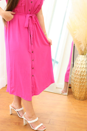 "Summer Romance" (hot pink) dress