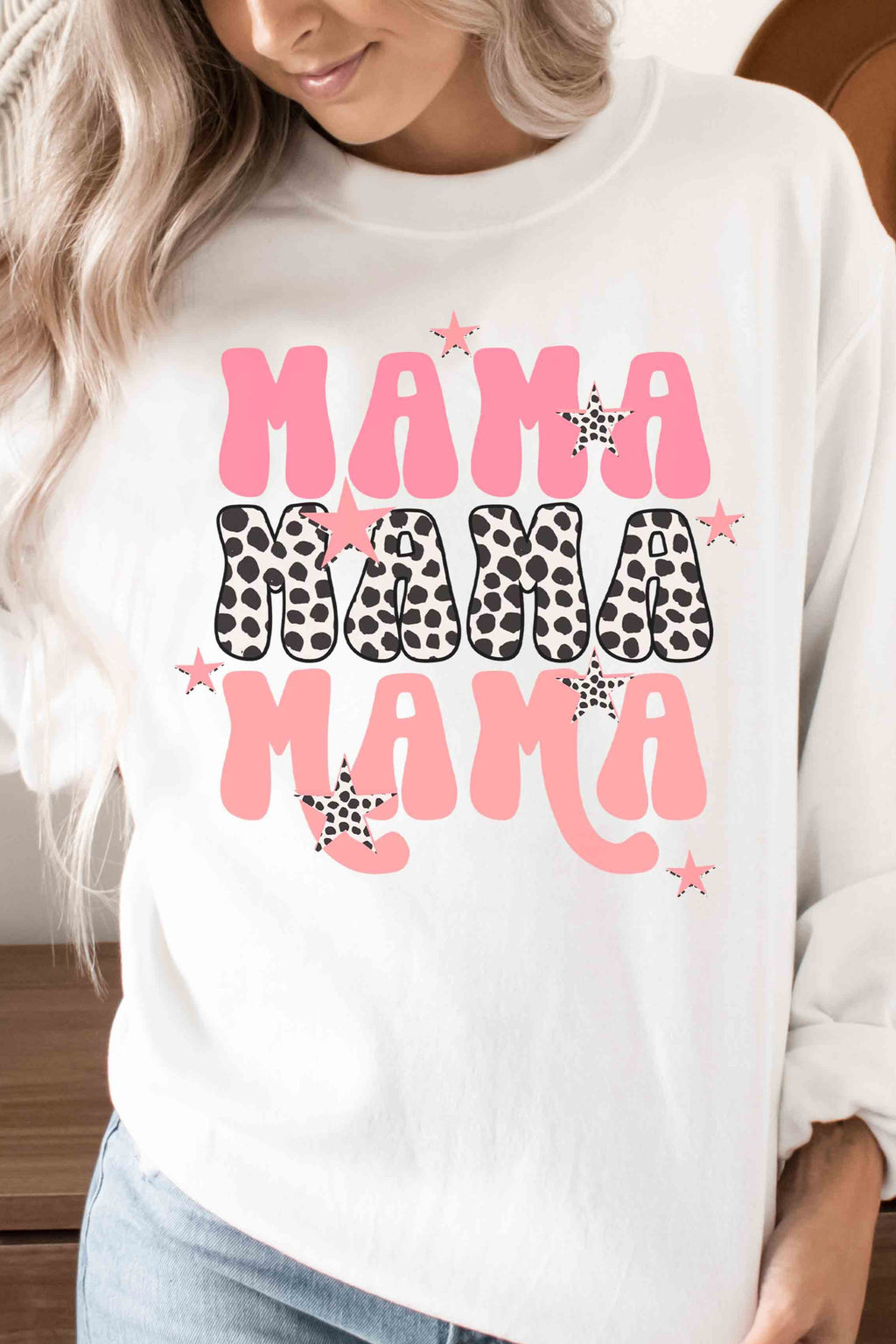 "Mama" Leopard Sweatshirt