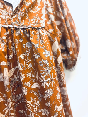 “Vintage Garden” (rust) top