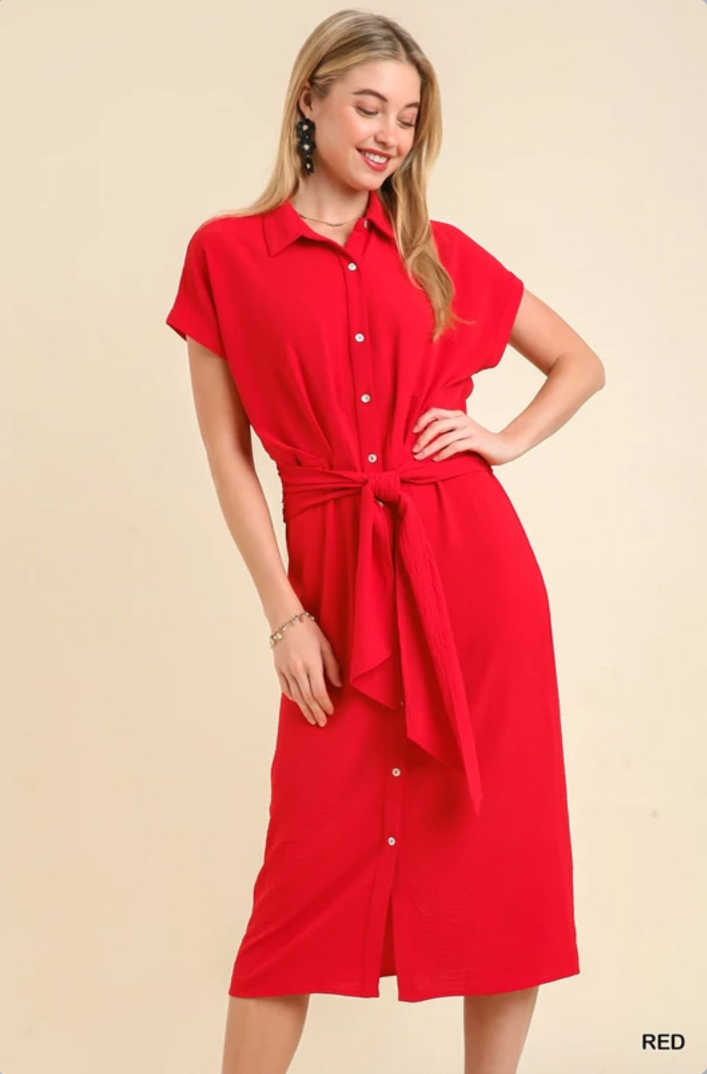 "Saucy With Class" (red) dress