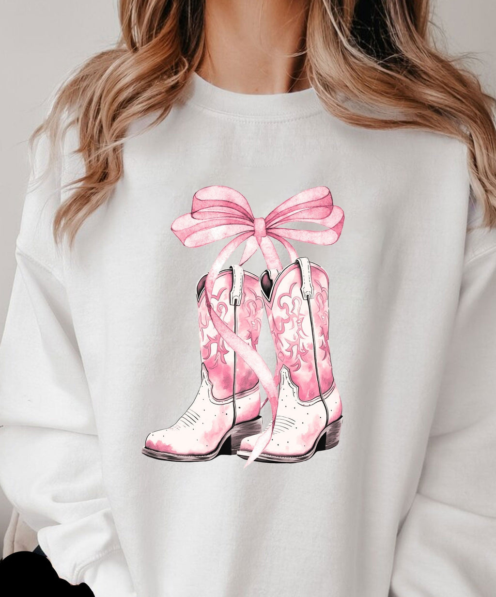 "Western Ribbons" (Pink) Sweatshirt