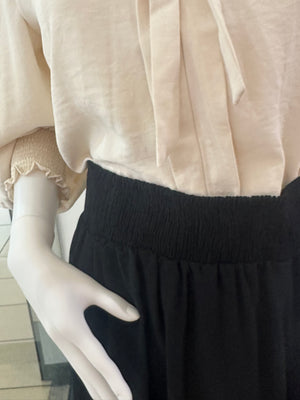 "Trimmed In Lace and Ribbons" (black) skirt