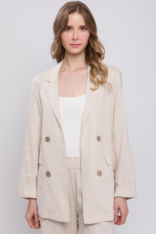 "Linen Simplicity" blazer