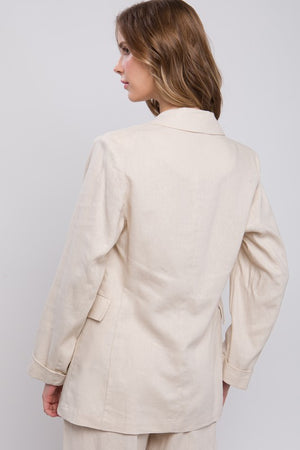 "Linen Simplicity" blazer