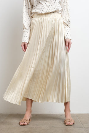 "Its All In The Pleat" (ivory) skirt