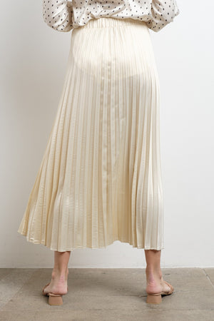 "Its All In The Pleat" (ivory) skirt