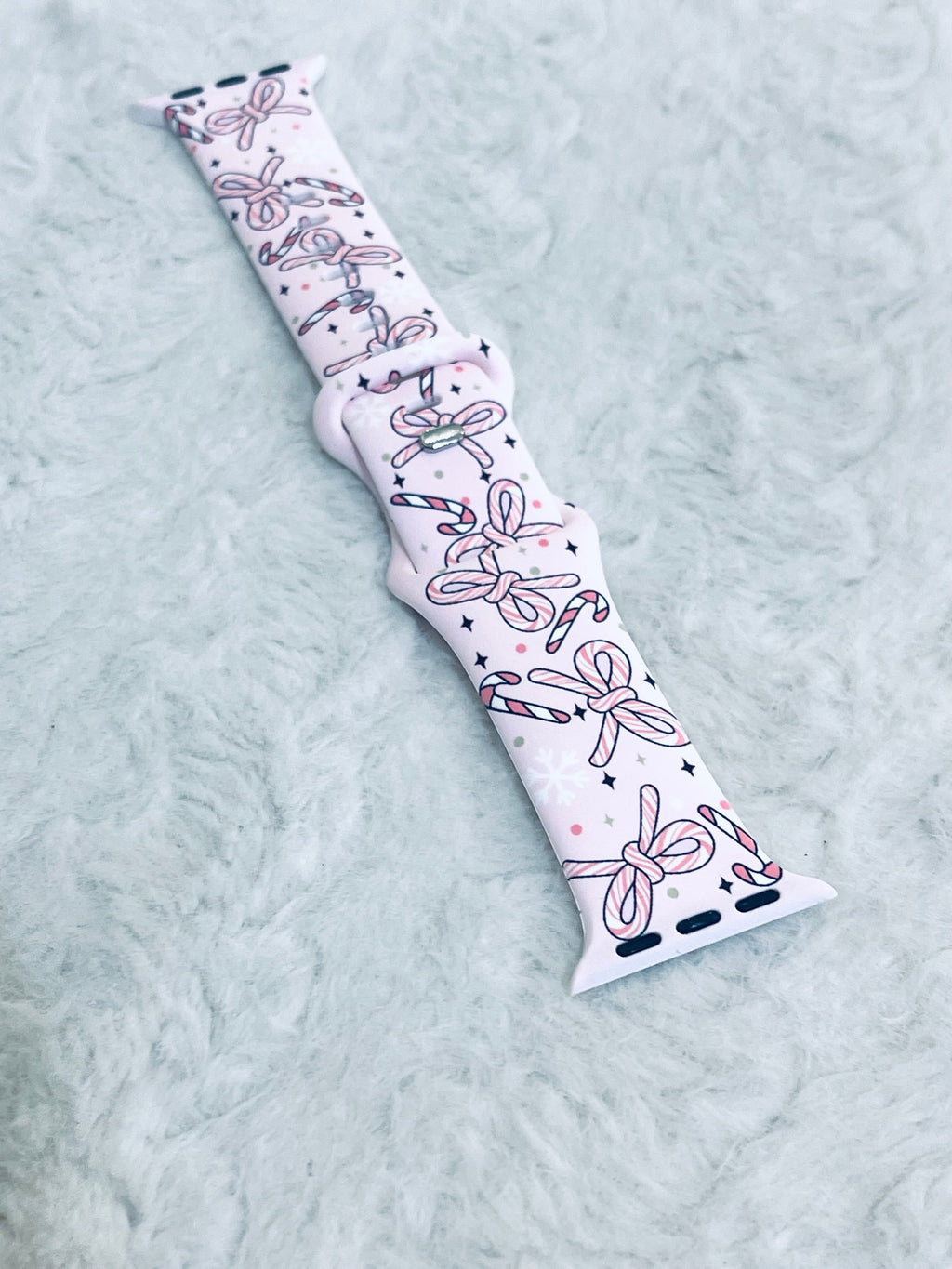 "Candy Cane Bow" watch band