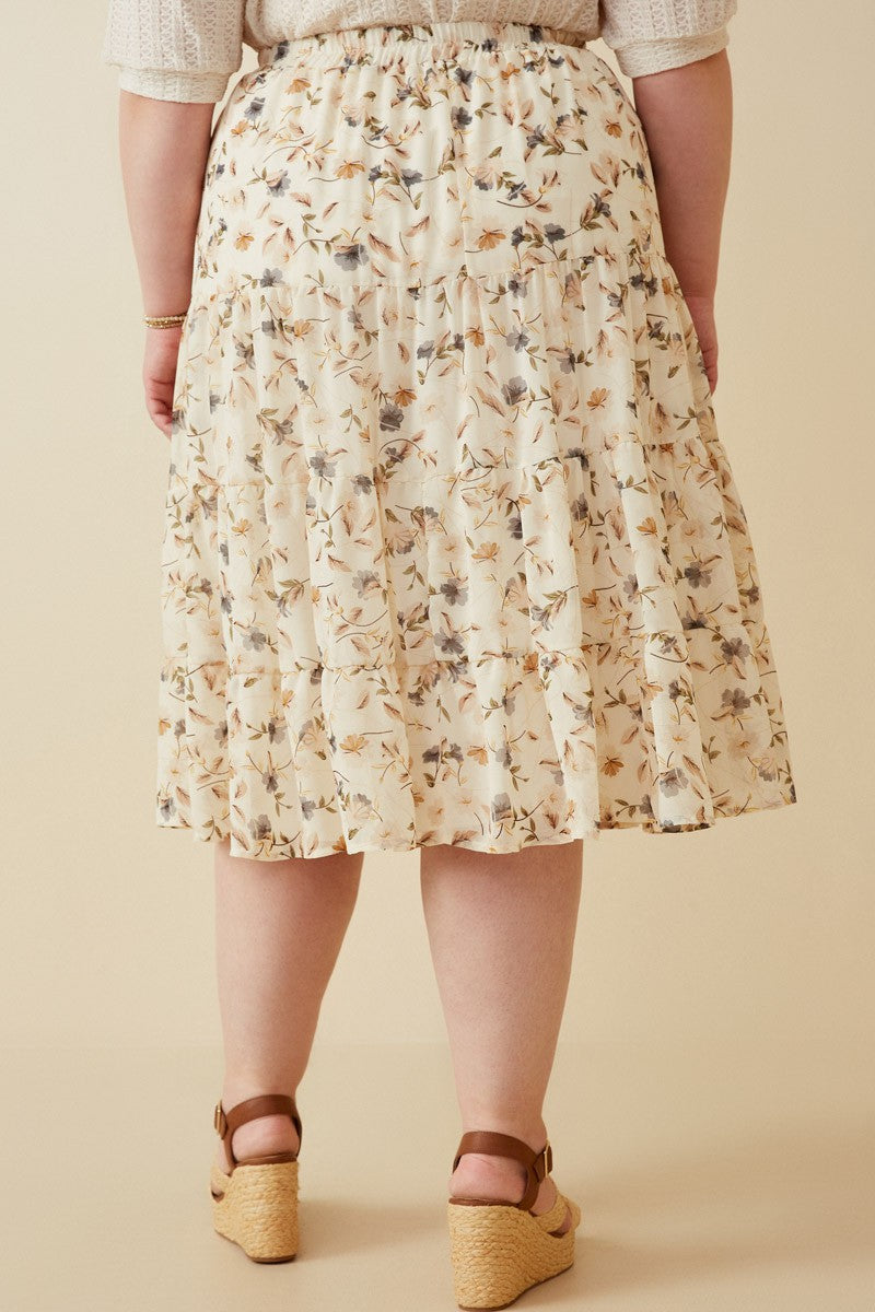 “Touch of Florals” plus skirt