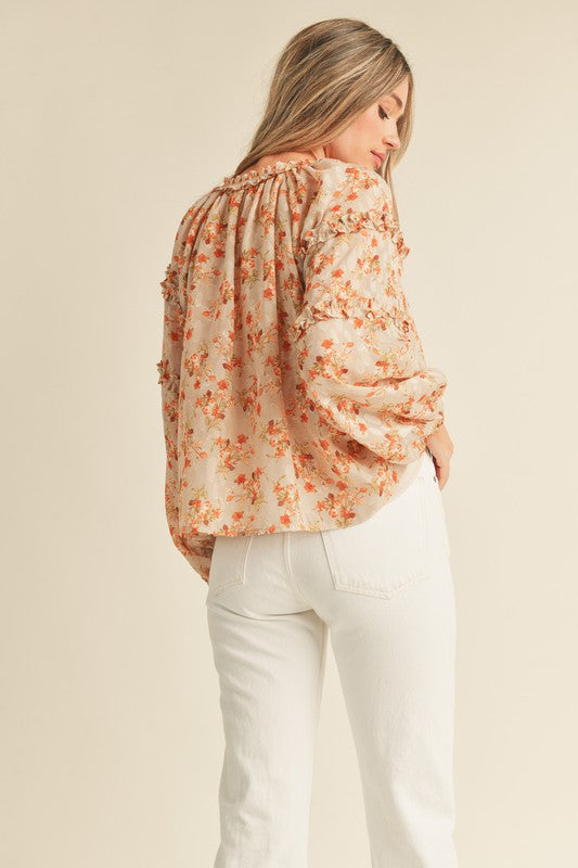 "Soft Touch Of Florals"top