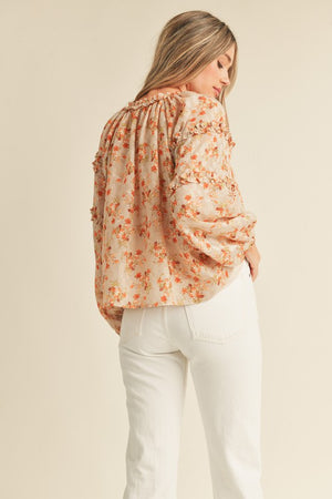 "Soft Touch Of Florals"top