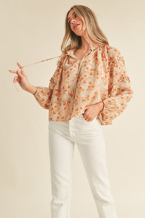 "Soft Touch Of Florals"top