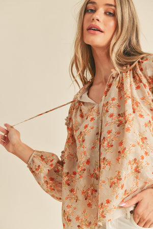 "Soft Touch Of Florals"top