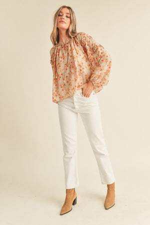 "Soft Touch Of Florals"top