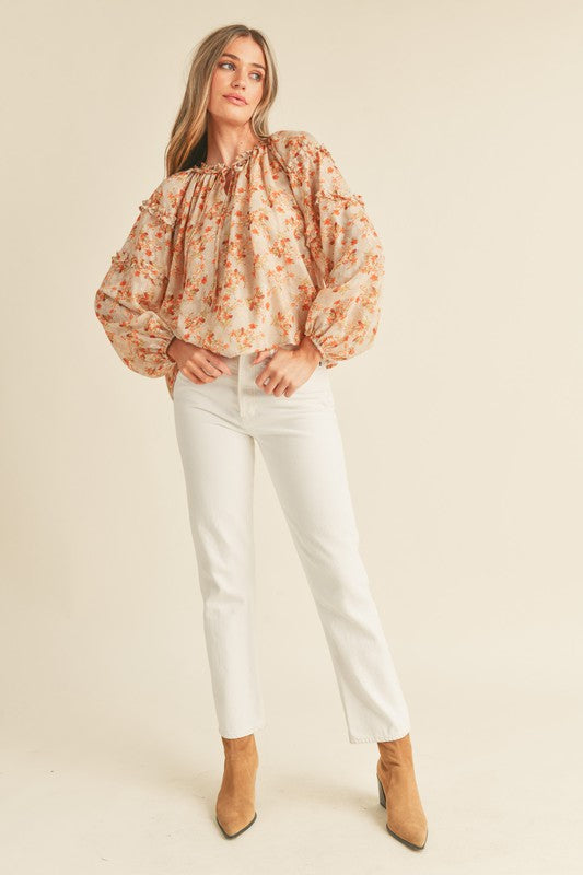 "Soft Touch Of Florals"top