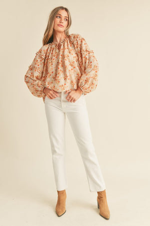 "Soft Touch Of Florals"top