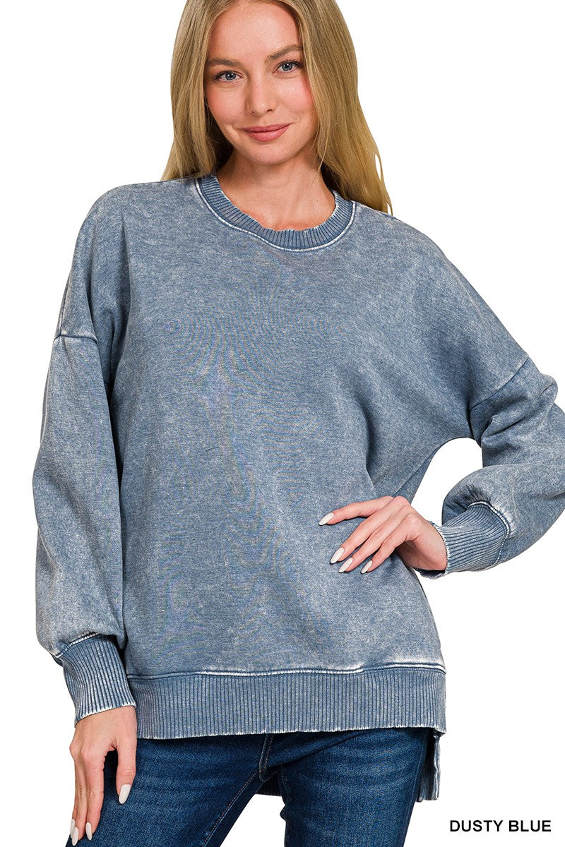 "Wintered Distressed " (Dusty Blue) Sweatshirt