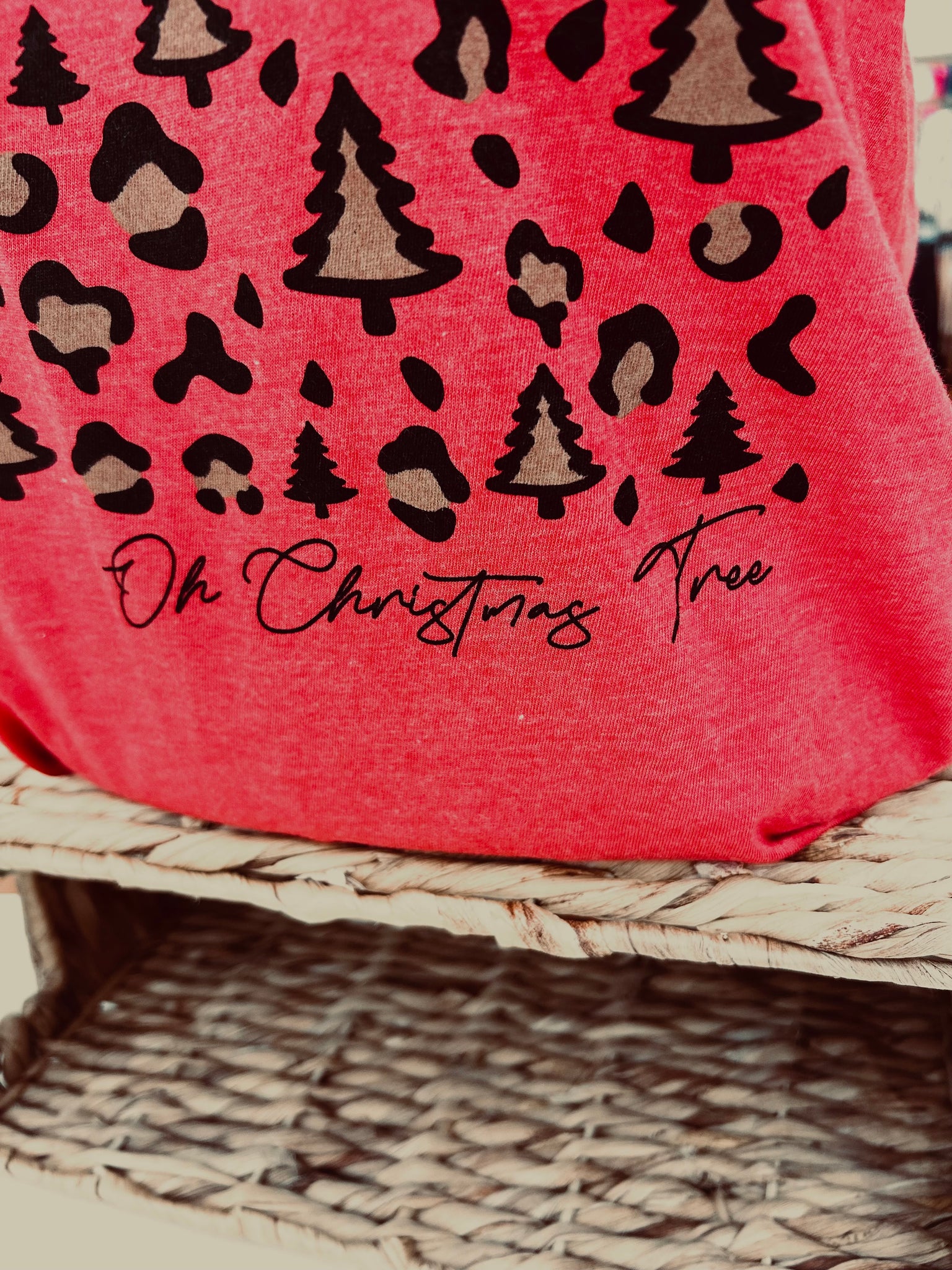 "Cheetah Christmas" Tultex Tee