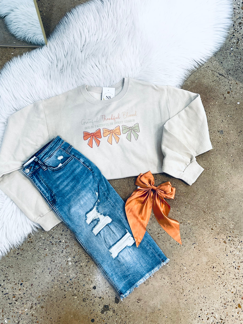 "Grateful Thankful Blessed" sweatshirt