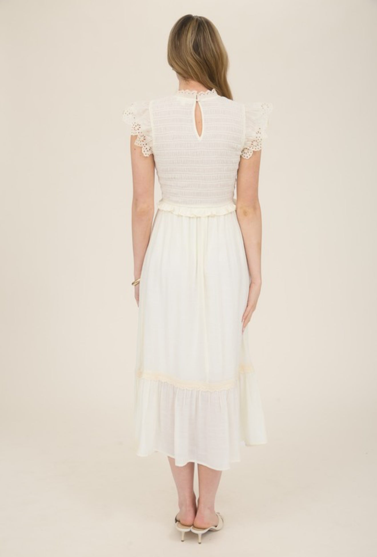 "Lace Meadow" (ivory) dress