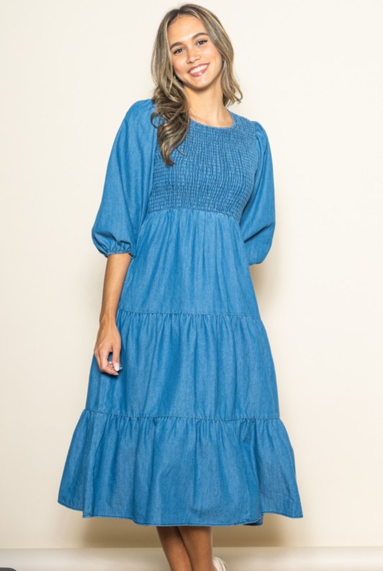 “Sunday Blues” denim dress