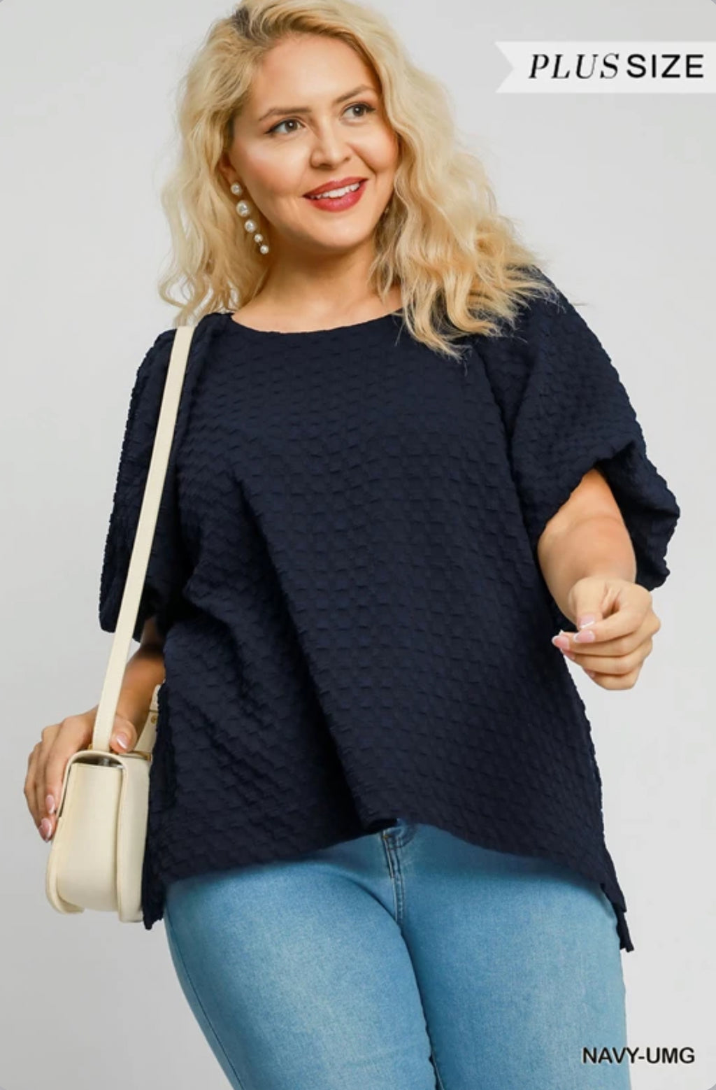 "Casual Charisma" (navy) plus top