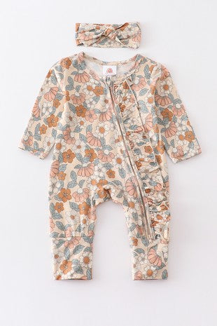 "Loaded With Cuteness" girls romper