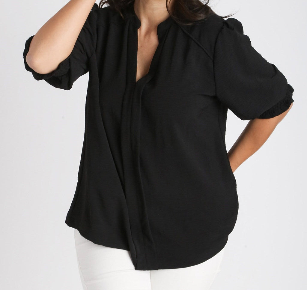 "Springtime Basics" (Black) Plus Top