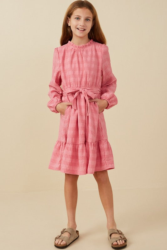 "Tickle Me Pink" Little Girls Dress