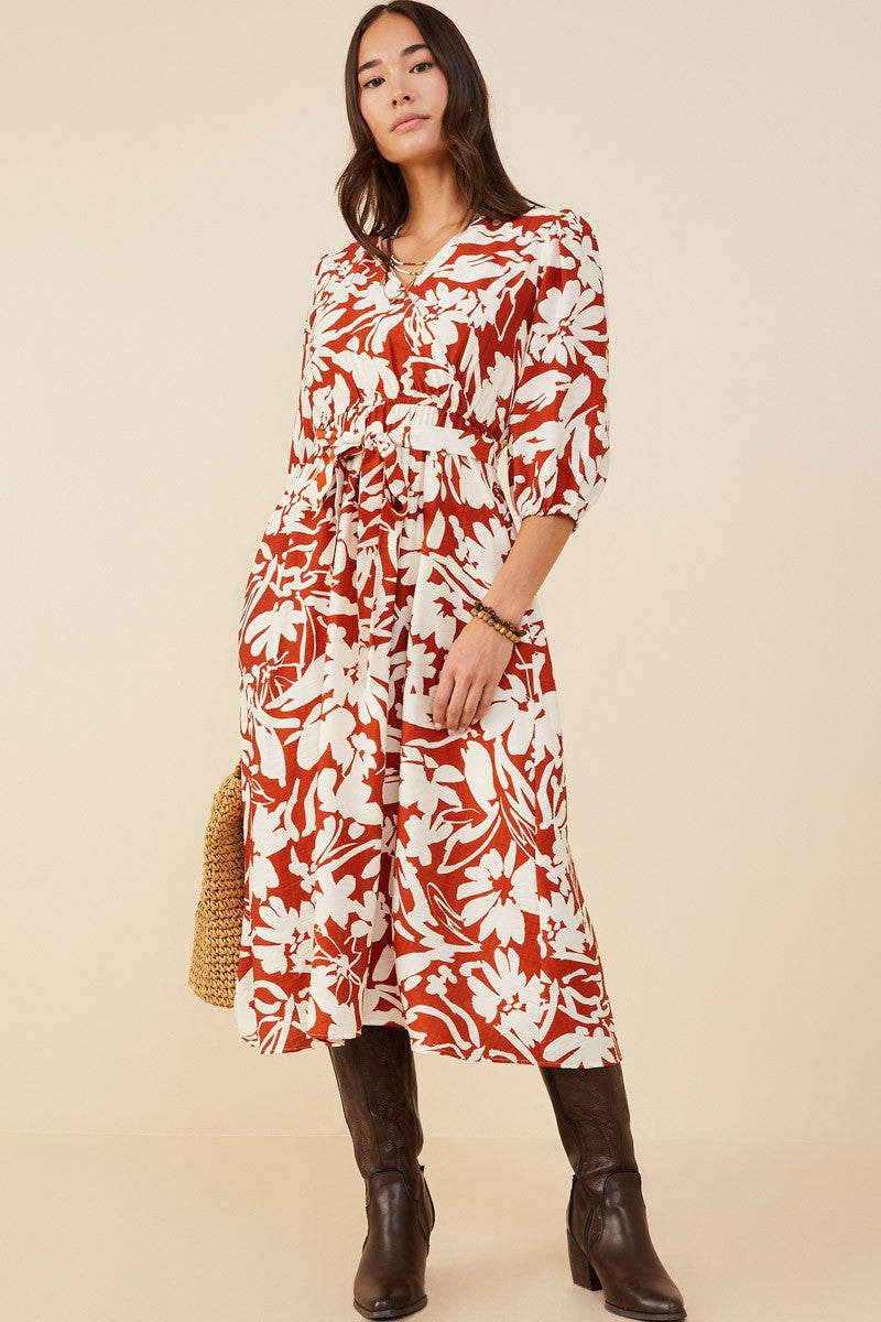 “Under The Falling Leaves” reg & plus dress