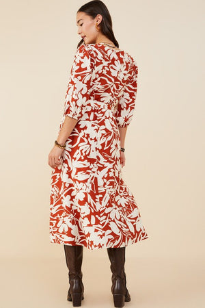 “Under The Falling Leaves” reg & plus dress