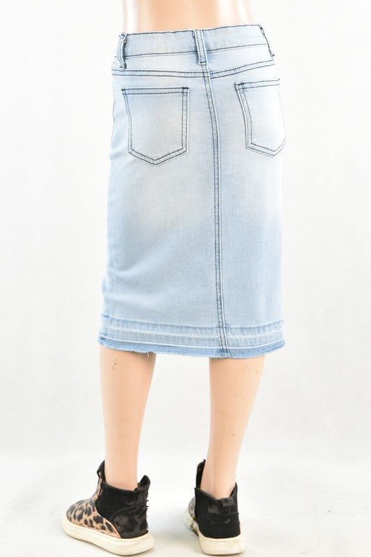 "Light wash Blues" Girls Be Girl Skirt