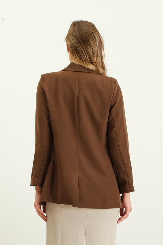 "Perfect As Pie" chocolate blazer