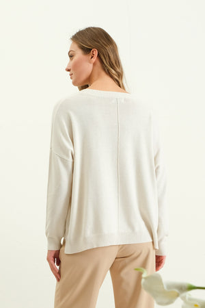 "Afternoon Errands" (cream) top