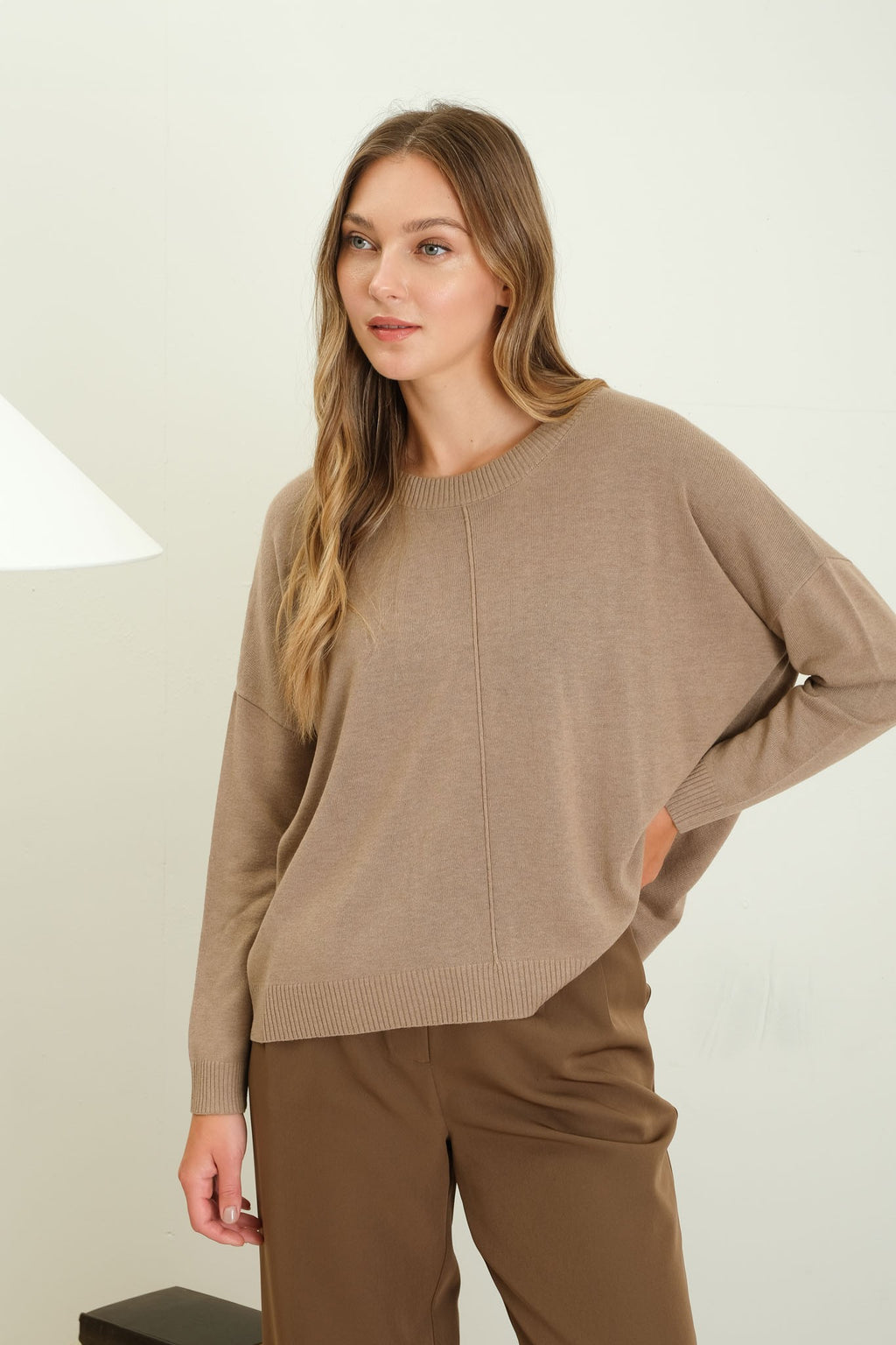 "Afternoon Errands" (mocha) top